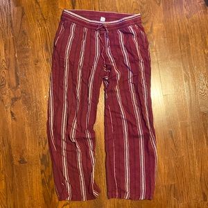 Old Navy Striped Linen Pants